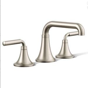 KOHLER K-27416-4-BN Tone Bathroom Sink Faucet 3-Hole Vibrant Brushed Nickel NEW